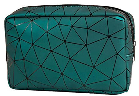 NOVAGO -Trousse de Toilette, Trousse Maquillage Double Couches plastifié Solide Durable et imperméable (Vert S)