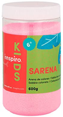 INNSPIRO Sable de couleur rose 600 gr, pour décoration et artisanat