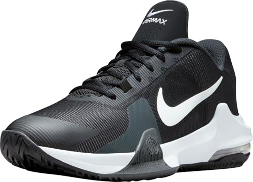 NIKE Men's Air Max Impact 4 Sneaker, Black/White-Anthracite-Racer Blue, 11 UK