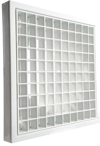 140 x 140 mm Egg Crate Grille Vent Outlet Cover fo Kitchen, Bathroom, Tumble Dryer, Air Conditioner. White. Hose/Tube Diameter 100mm/4Inch