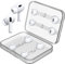 [4 Paia] Link Dream Gommini per AirPods Pro e AirPods Pro 2, Gommini per Auricolari di Ricambio in Silicone con Custodia Portatile per Airpods Pro/AirPods Pro 2 (XS/S/M/L)