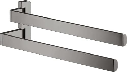 hansgrohe AXOR Universal Accessories Doppel-Handtuchhalter, 42821330, Farbe: Polished Black Chrome