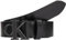 Calvin Klein Jeans Damen Gürtel Round Mono Belt aus Leder, Schwarz (Black/Black), 110 cm