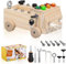 LIUWID Montessori Holz Schraubbrett Auto-Lichtschalter Klassenzimmer Sensorisches Holzspielzeug Montessori Busy Board Schraubbrett Kinder Holz Kindergarten Lehrhilfen für ab 3 Jahre