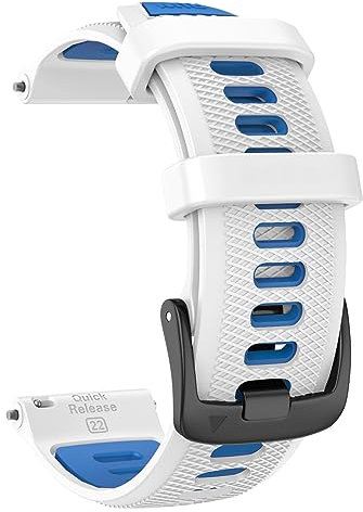 ISABAKE Bracelet Compatible avec Garmin Forerunner 255/Vivoactive 4/Venu 2/Forerunner 265 Bracelets, 22mm Silicone Sport Remplace Band pour Gear S3/Galaxy Watch 3 45mm/Huawei GT 46mm Bracelet