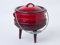 Horno Holandés Sudafricano De Hierro Fundido Esmaltado Rojo Con Patas Altas Y Asa Colgar 6 Litros Pote Potje