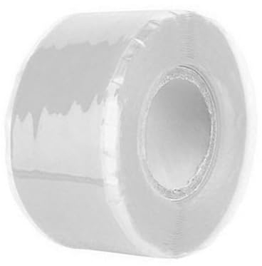 KLVN 1.5/3M Multi-Purpose Self-Adhesive Strong Black Rubber Silicone Repair Waterproof Bonding Tape Rescue Self Fusing Wire (Color : White Tape, Size : 150cm x 2.5cm)