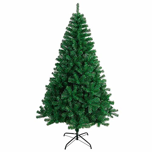 ACAN Tradineur - Árbol de Navidad Artificial - Diseño en Color Verde - Altura de 210 cm - Fácil Montaje - Fabricación en Plástico, Metal Revestido, Robusto y Duradero.