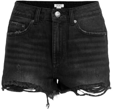 Roxy New Swell - Denim Shorts for Women - Denim-Shorts - Frauen - 26 - Schwarz.