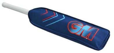 Gunn & Moore GM Cricketschläger-Abdeckung, passend für einen Schläger in voller Größe, schützt die Klinge vor versehentlichen Schäden, Blau und Electric Red mit GM-Logo