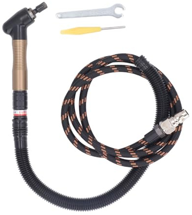 Luft-Mikro-Stabschleifer-Set, 23500 U/min, Pneumatischer Winkelschleifer, Drehschalter, Luftbetriebener Mikro-Stab-Schleifstift Zum Polieren, Entgraten, Anfasen