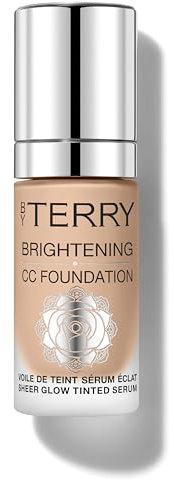 By Terry Brightening CC Foundation, Hydrating Serum Foundation, Ultra-Sheer Finish, Vegan & Cruelty Free, 4C Medium Cool