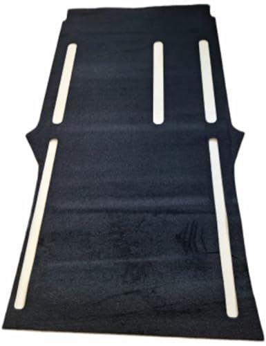 autix Fußmatte hinten schwarz rutschfest lang 447 cm für Mercedes Vito Mixto W447 2 Türen V 447 2 Türen