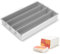 Kinberry Squares Cake Pan, Movable Non-Stick Trays, Rectangular Tin With Dividers - 12 * 8in Mould for Bread, Cheesecake, Mousse