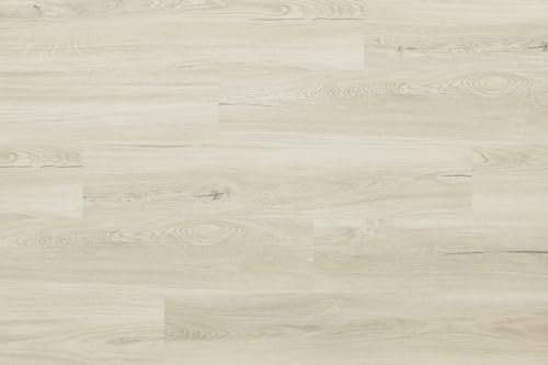 Hagensborg Eiche Klick-Vinylboden 5,3mm - Heller Designboden mit Trittschalldämmung, 21 dB, 2,24 m²/Paket, hochwiderstandsfähig für Wohnräume