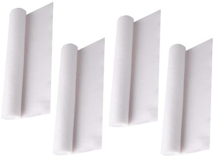 jojofuny 4rolls Oil Absorbing Paper for Range Hood White Grease Filter Kitchen Oil Sticker Cover