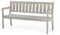 AMATA UNGURS Dreifachbank Modernes Design - Wetterfeste Holzbank für Draußen, Terrasse, Hinterhof und Garten Feuerstellen - Ergonomischer und Langlebiger Stuhl, Zeitloses Design (Grau)