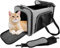 CareCooo Katzen Transporttasche Faltbar für Katzen und Kleine Hunde bis 10kg – Robuste Katzentasche Transporttasche Groß mit Versteckbarem Dachfenster (Grau, 50x30x30cm)