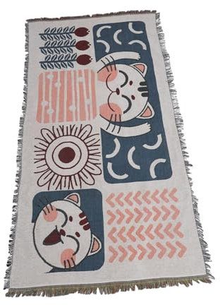 Generisch Decorative Art Blanket, Furniture Cover Sheet, Sofa Protector Bed, 70.87x35.43x0.39 Inches Pet-Friendly Design, Creative Couch Shield, Stylish Home Décor Throw Material Polyester