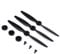 HUVNEXA Propeller, for Yuneec, Typhoon H480 H Drohne, Schnellverschluss-Requisiten, Ersatzblätter, AB-Blatt, CW, CCW, Ersatzteile, Flügelventilatoren, Teile Drohnenpropeller(3PCS A Blade)