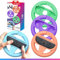 Oniverse Pack de 4 Volantes de Carreras para Nintendo Switch 2 – Accesorios para Mario Kart, Soportes de volante Naranja, Azul, Verde y Violeta, intuitivo, botones SL/SR accesibles – Para Joy-Con