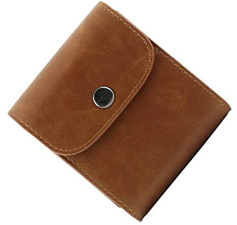 IWOWHERO Photo Storage Bag for Square Instant Camera PU Leather Pouch with Quick Release Design for Travel and Outdoor Activities
