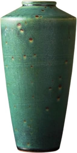 Vaso Tavolo Disposizione del tavolo da pranzo con fiori e acqua, in ceramica retrò, con forno a microonde, verde