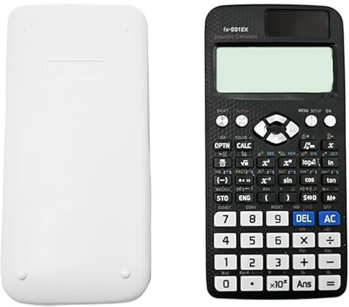Wissenschaftlicher Taschenrechner, kompatibel mit FC-991ES Plus-2. Edition, mit 417 Funktionen für Schulbedarf, Studenten, Lehrer, Geschäfte, Büro, Haus, Weiß