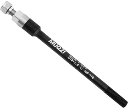 Qianly Fahrradanhänger Achse Aluminium Adapter Fahrradkupplung Ersatz Fahrradnaben Hebel Reparatur Vorrichtung aus Rostfreiem Edelstahl für Mountainbikes, M12x1.0