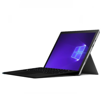 Microsoft Surface Pro 7, 12.3-inch Tablet, Intel Core i5-1035G4, 8GB RAM, 256GB SSD, Windows 11 (Black, With Keyboard) (Renewed)