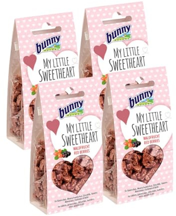 Bunny Nature My Little Sweetheart - Waldfrucht | 4er Pack | 4 x 30 g | Ergänzungsfuttermittel für Nager