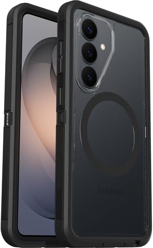 OtterBox Defender Pro XT Hülle für Samsung Galaxy S26, Transparent/Schwarz | Mit Magneten, Stoßfest und ultra-robust, Schützende Hülle, 7x getestet nach Militärstandard