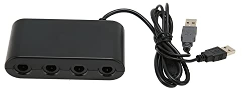 Haofy Convertitore con Maniglia GC con 4 Porte, Adattatore Controller Plug and Play per PC, Migliora L'esperienza di Gioco