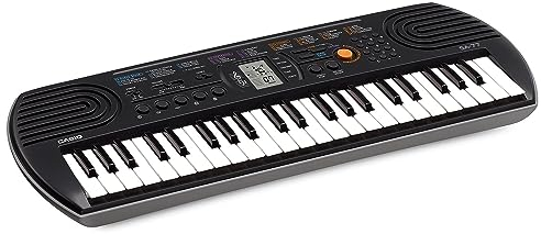 CASIO SA-77H7 - Teclado electrónico, color negro y gris