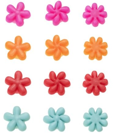 Lurch 210210 Glasmarkierer Pretty Flowers 12er Set