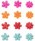 Lurch 210210 Glasmarkierer Pretty Flowers 12er Set