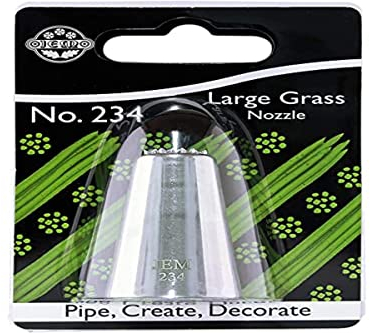 Cake Company Große Grastülle Nummer 234, Edelstahl, Silber, 2 x 2 x 3.5 cm