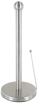 Westmark Küchenrollenhalter, mit Standfuß, Maße: ø 15 x 36,5 cm, Rostfreier Edelstahl, Silber, 52362260