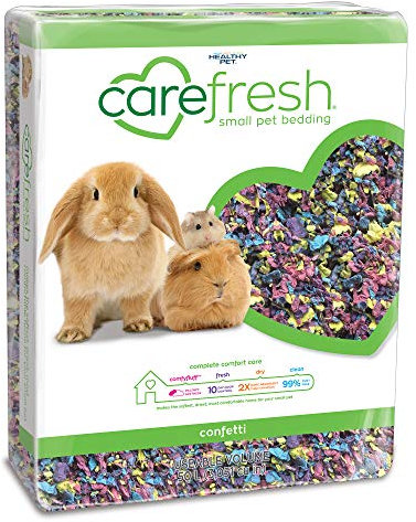 Carefresh 99% Dust-Free Confetti Natural Paper Small Pet Bedding with Odor Control, 50 L