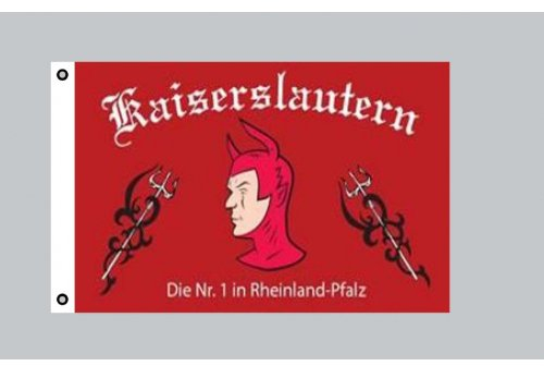 Everflag Flagge 90 x 150 : Kaiserslautern die Nr.1 in Rheinland-Pfalz
