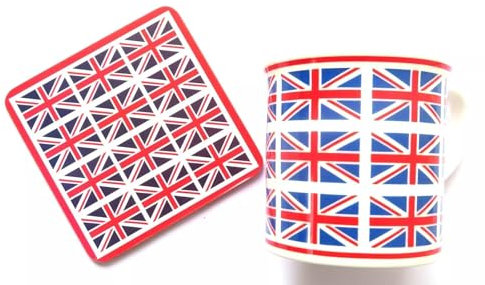 Union Jack Mug Mat Set