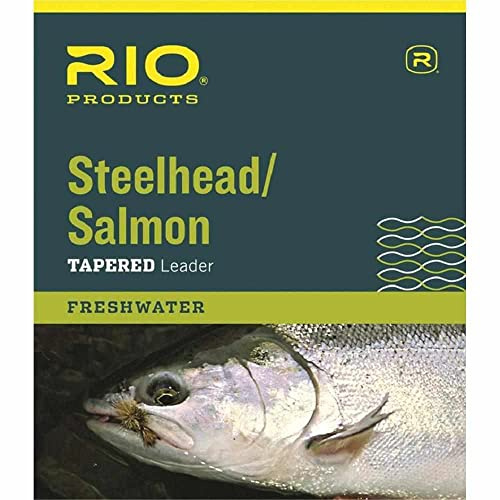 RIO Fly Fishing Salmon/Steelhead 12' 16Lb Leader, Glacial Green