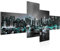 Runa Art Bild Modern New York City - Made in Germany - Wandbilder Skyline Schwarz Türkis 4 Teilig 605442b