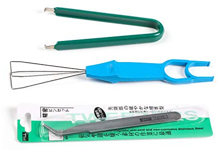 YMDK MX Switch Top Removal Tool Switches Dropper Puller Keycap Puller 3 in 1 for Hot Swappable Mechanische Keyboard (Option 3)