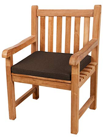 Gutekissen® Sitzkissen für Bank, Gartenschaukeln, Sitz, glatt. FK5 (60x60x5, Braun)