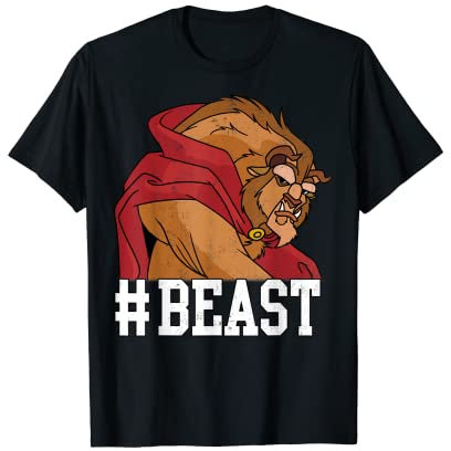 Disney Beauty & The Beast #BEAST Game Face Graphic T-Shirt T-Shirt