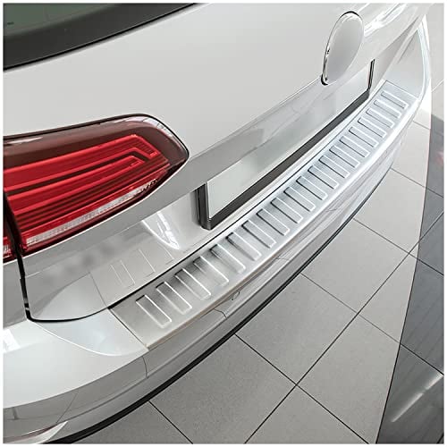 teileplus24 L636 Ladekantenschutz V2A Edelstahl kompatibel mit VW Golf 7 Variant 2017-2021 Abkantung, Farbe:Silber gebürstet