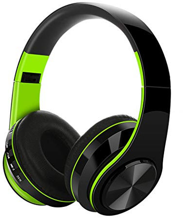 WuXingMeiLi Wireless Headphones Over Ear, Hi-Fi Stereo Bluetooth&Wired Headphones with Mic, Lightweight Headphones with Soft Memory Protein Earmuffs for Home Office Online Class Cellphone PC TV
