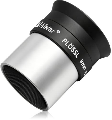 Alstar Eyepiece 8mm 1.25 Inch Plossl Eyepiece Telescope Lense 50° Wide FOV | FMC Coating Lens, Optics 4 Element, for Planets, Nebula, Wide Field of View, Sharp High-Contrast Views, Astronomy Beginner
