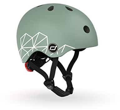 Scoot & Ride Unisex Jugend Graphics Scoot and Ride-Helm XS Lifestyle grüne Linien, Green Lines, XXS-S(45-51cm)